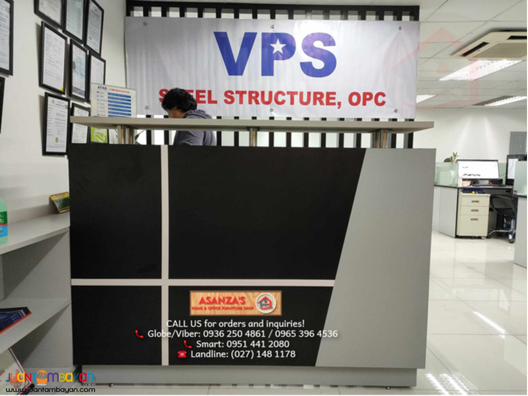 CUSTOMIZED LAMINATED FINISH RECEPTION DESK