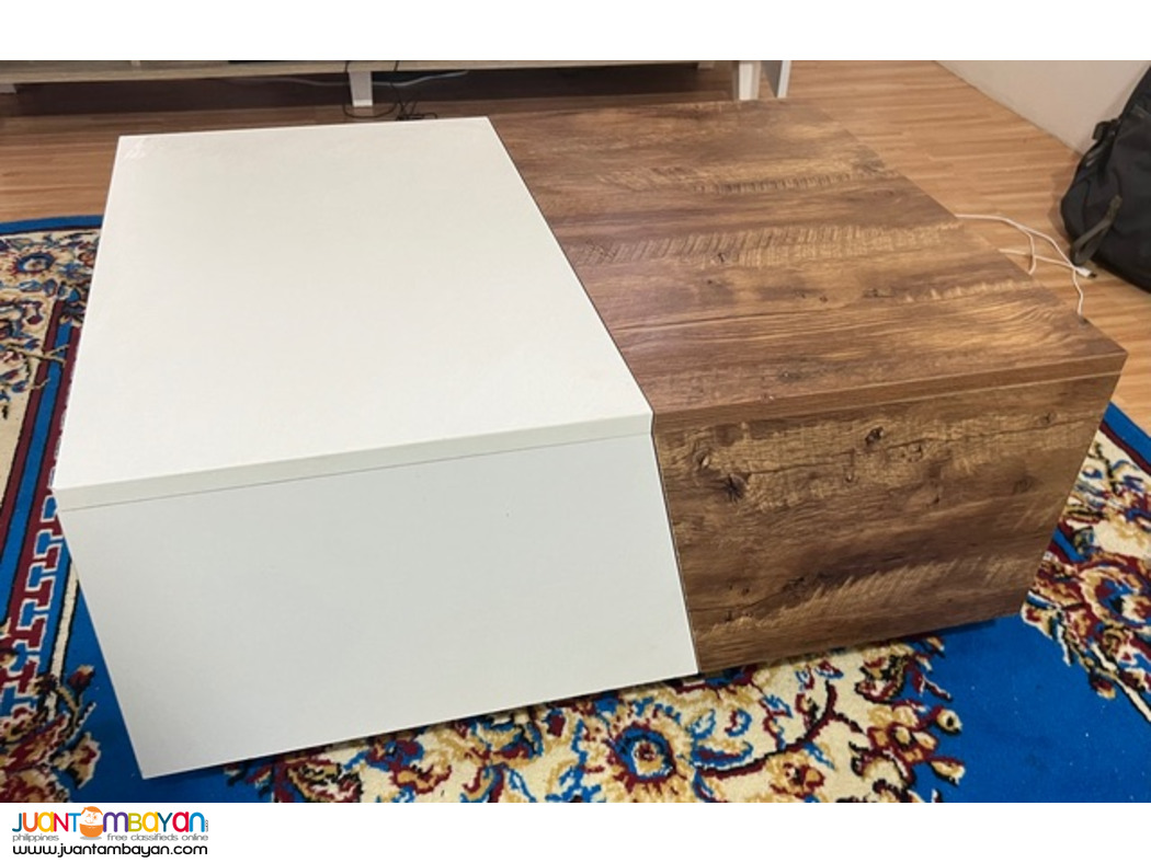 Coffee Table Unique Folds open for storage - ₱3,000 (LAPU LAPU Bankal)