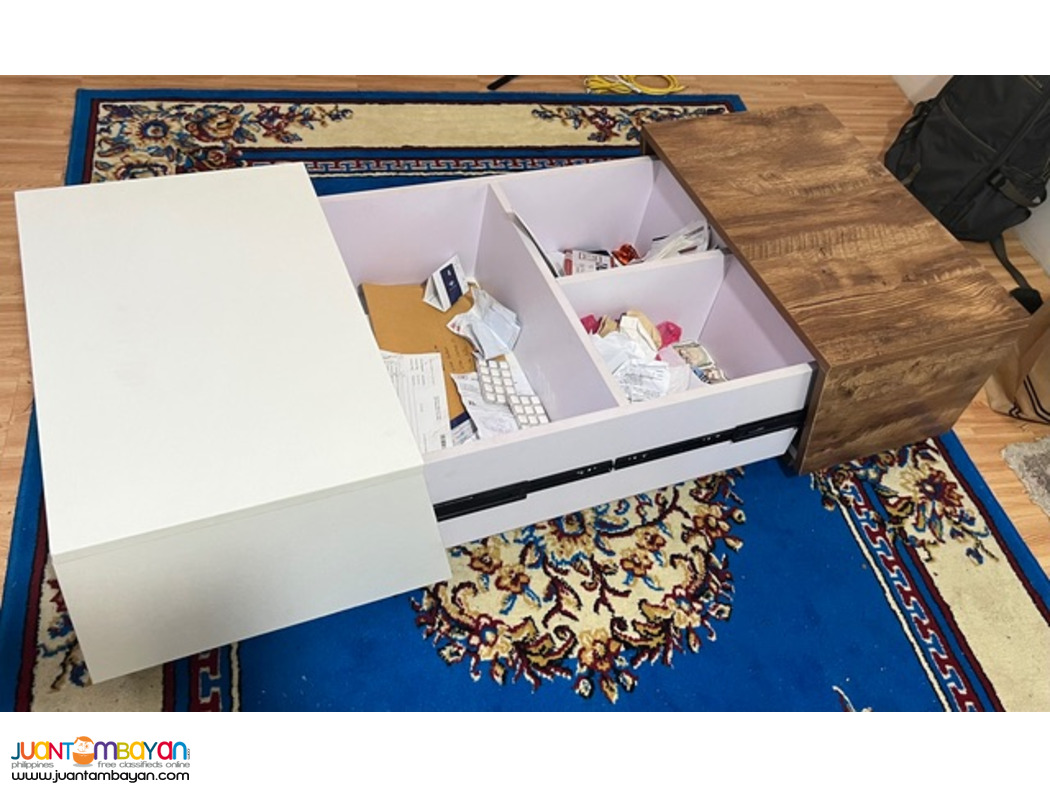 Coffee Table Unique Folds open for storage - ₱3,000 (LAPU LAPU Bankal)