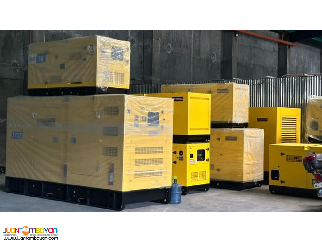 BRAND NEW GENERATOR SET SILENT TYPE AND OPEN TYPE AVAILABLE