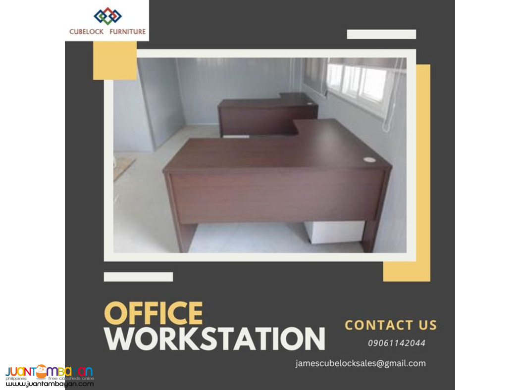 Office Work Station L Shape Customize Design