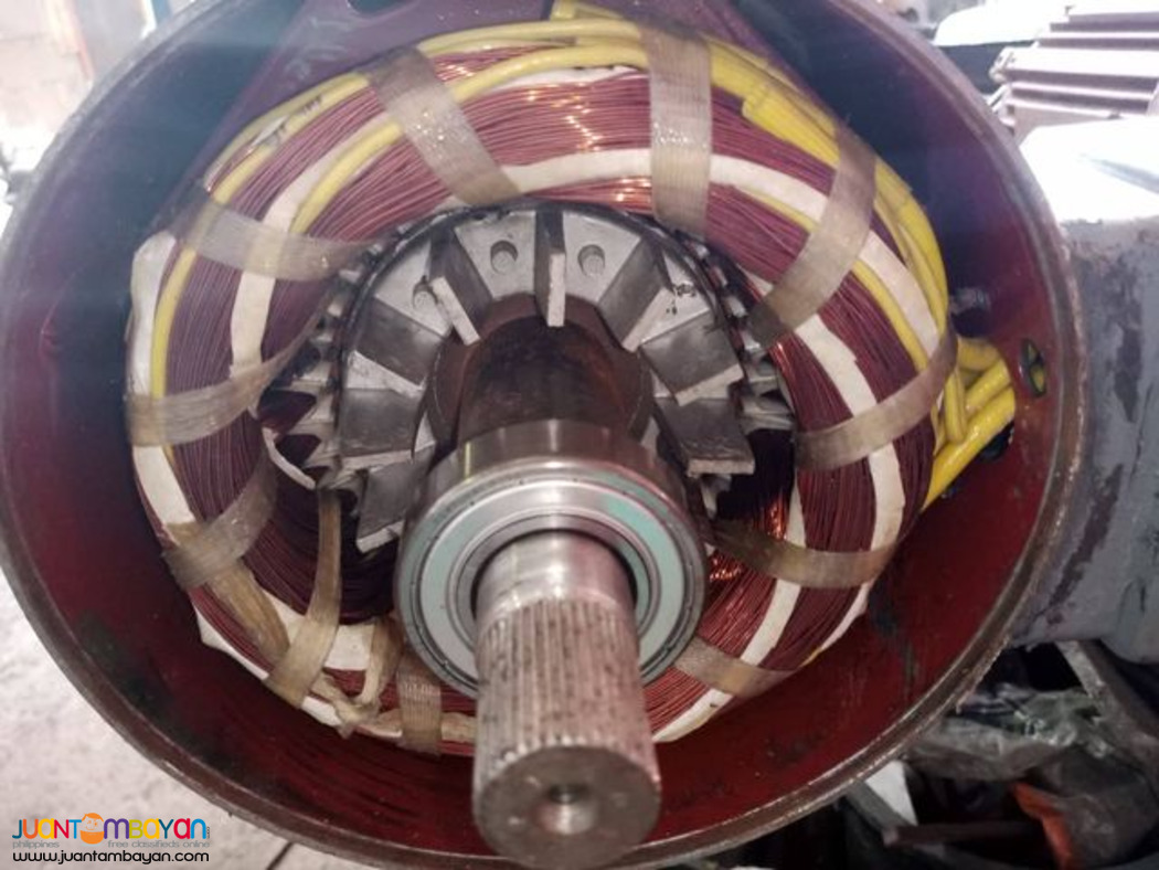 rewinding of motors, repairs of pumps