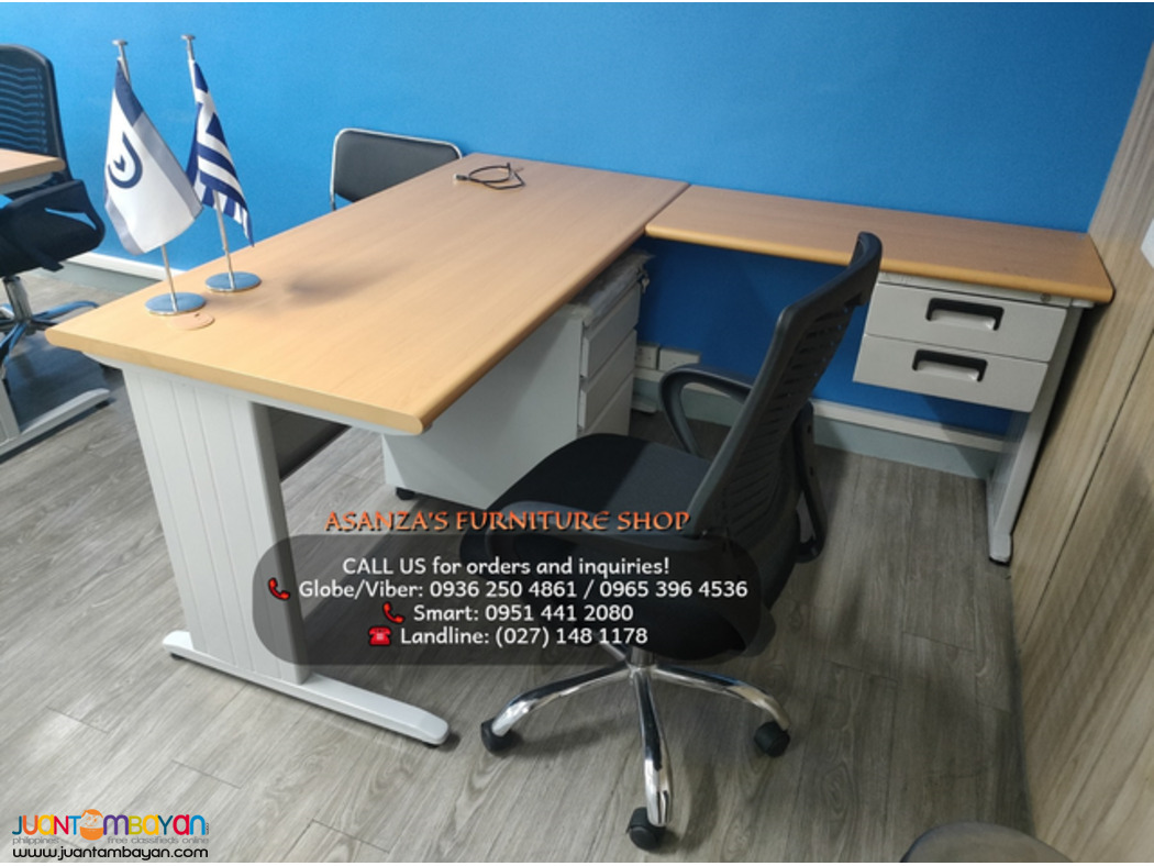 FREESTANDING TABLE WITH MOBILE PEDESTAL SET  || FACTORY PRICE 