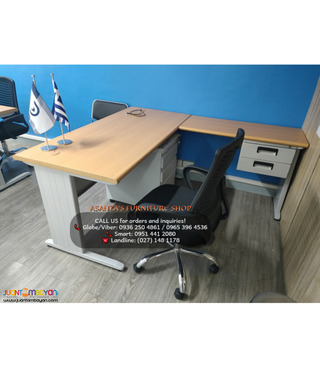 FREESTANDING TABLE WITH MOBILE PEDESTAL SET  || FACTORY PRICE 