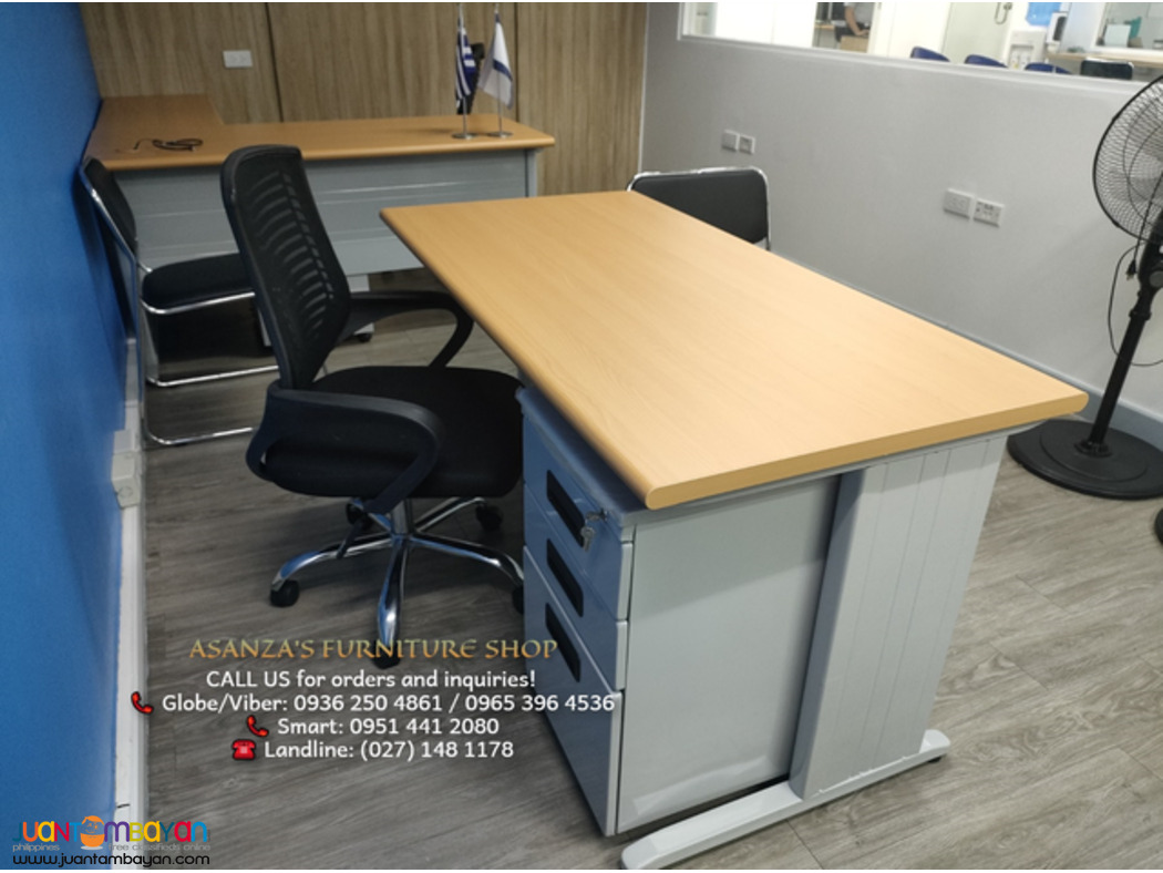 FREESTANDING TABLE WITH MOBILE PEDESTAL SET  || FACTORY PRICE 