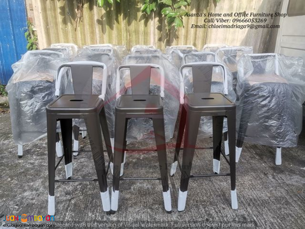 Tolix Bartool with Backrest