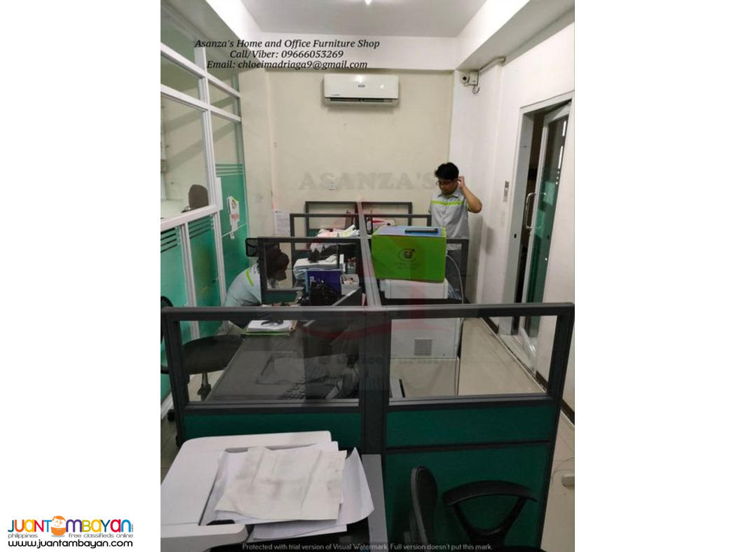 Cubicle Office Partition with Glass