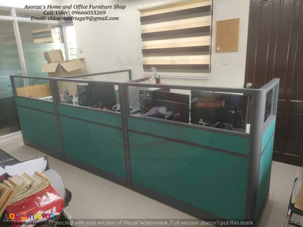 Cubicle Office Partition with Glass