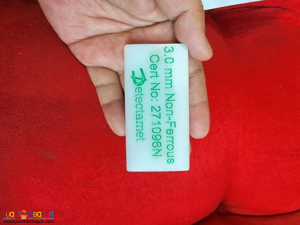 Metal Detector Test Piece, Detectamet, Test Piece Contaminants