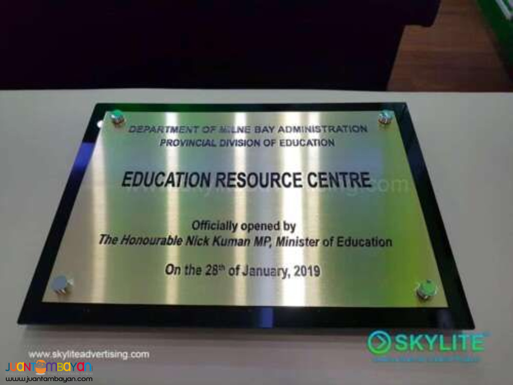 Metal Etching Signage Maker in colon 