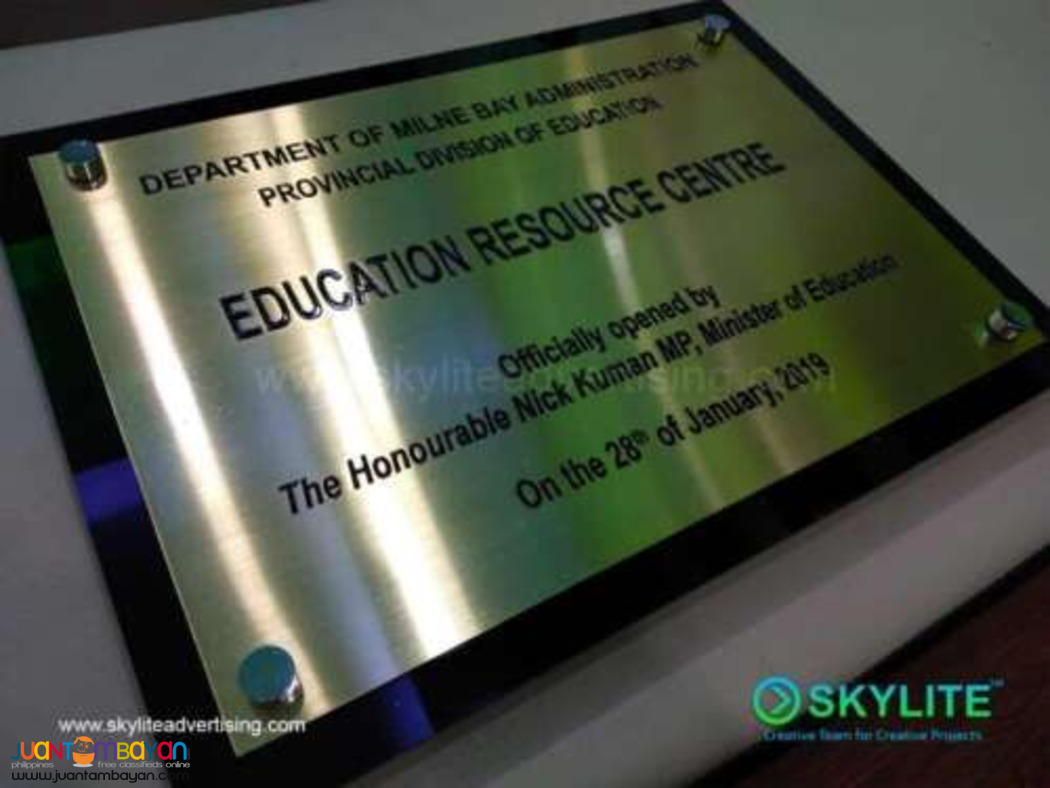 Metal Etching Signage Maker in colon 