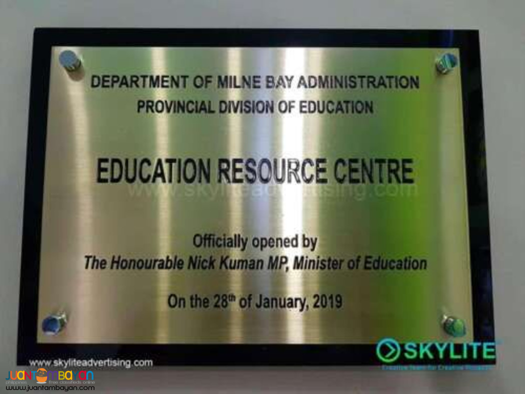 Metal Etching Signage Maker in colon 