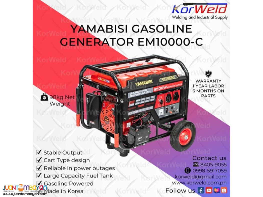 Yamabisi Gasoline Generator EM10000-C