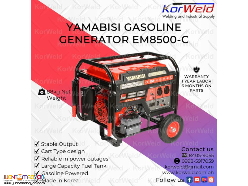 Yamabisi Gasoline Generator EM8500-C