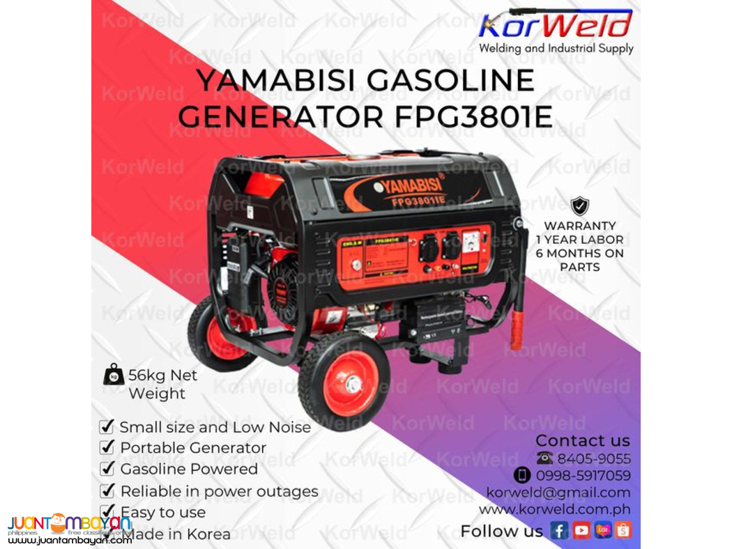 Yamabisi Gasoline Generator FPG3801E
