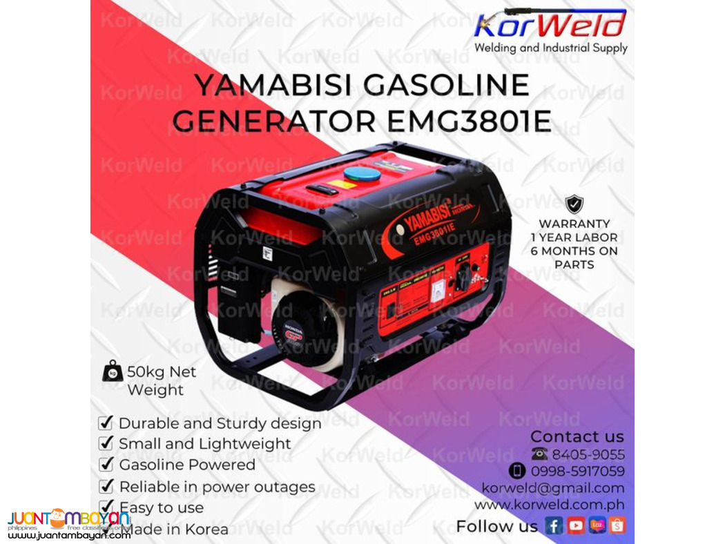Yamabisi Gasoline Generator EMG3801E