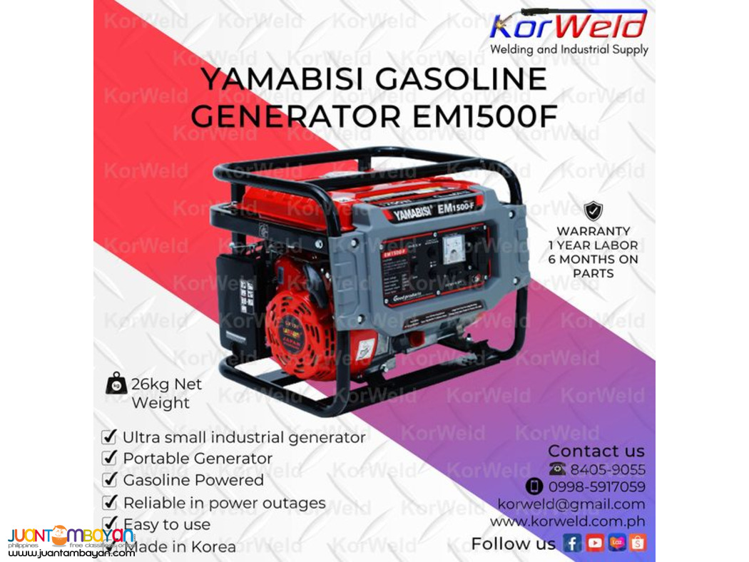 Yamabisi Gasoline Generator EM1500F