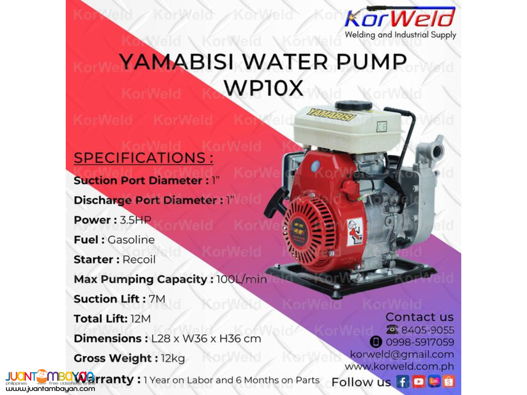 Yamabisi Water Pump WP10X