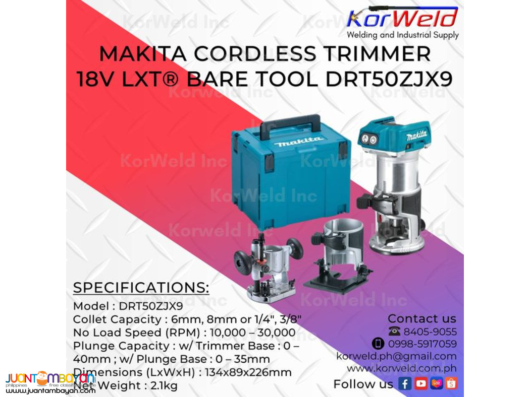Makita Cordless Trimmer 18v LXT® Bare Tool DRT50ZJX9