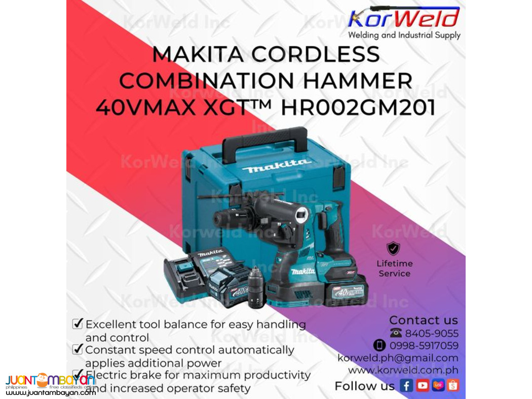 Makita Cordless Combination Hammer HR002GM201