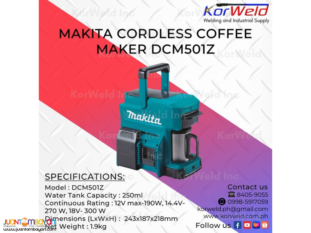 Makita Cordless Coffee Maker DCM501Z