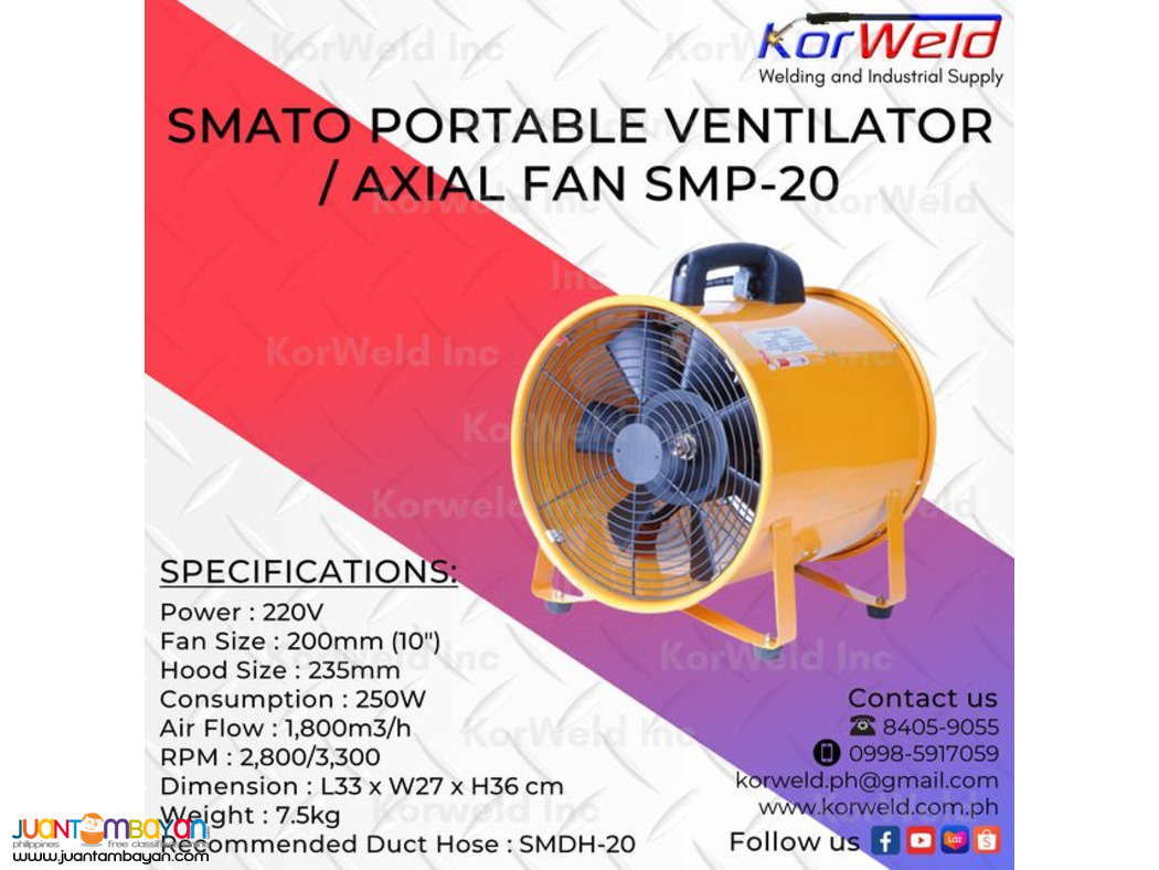 smato Portable Ventilator / Axial Fan SMP-20