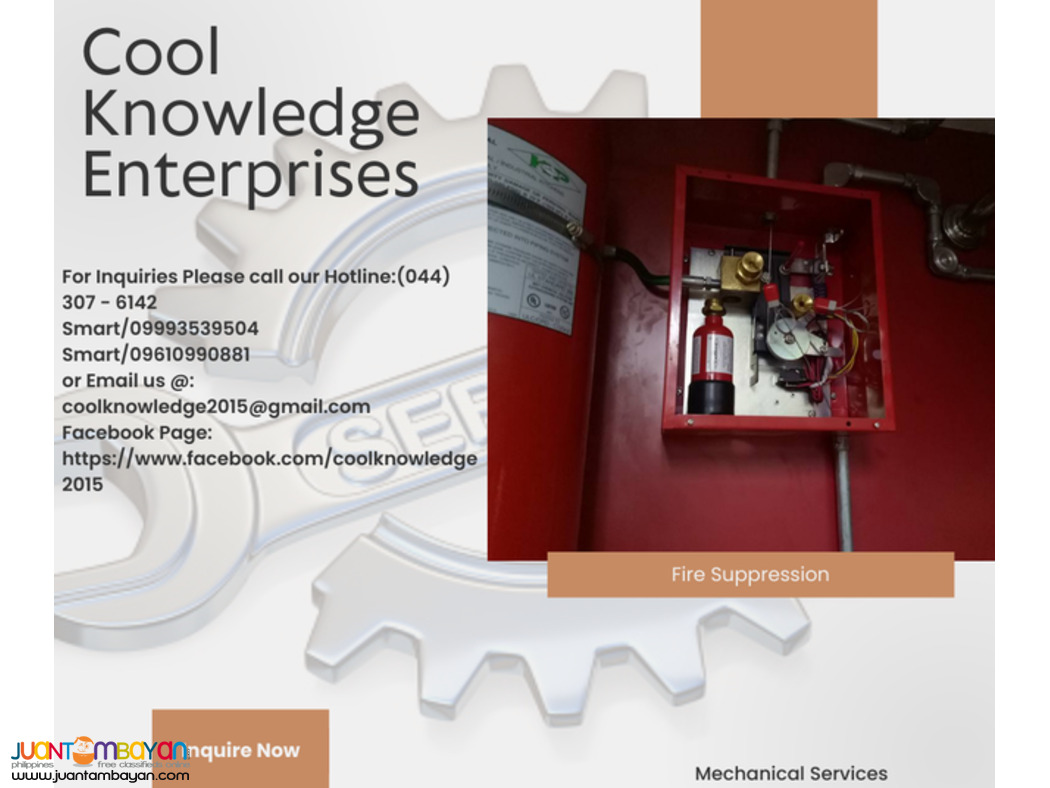 FIRE SUPPRESSION SYSTEM WE SUPPLY AND INSTALL