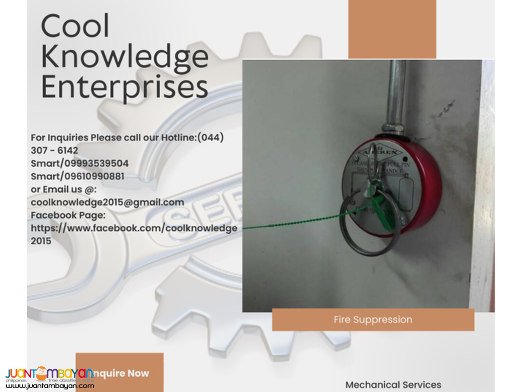 FIRE SUPPRESSION SYSTEM WE SUPPLY AND INSTALL