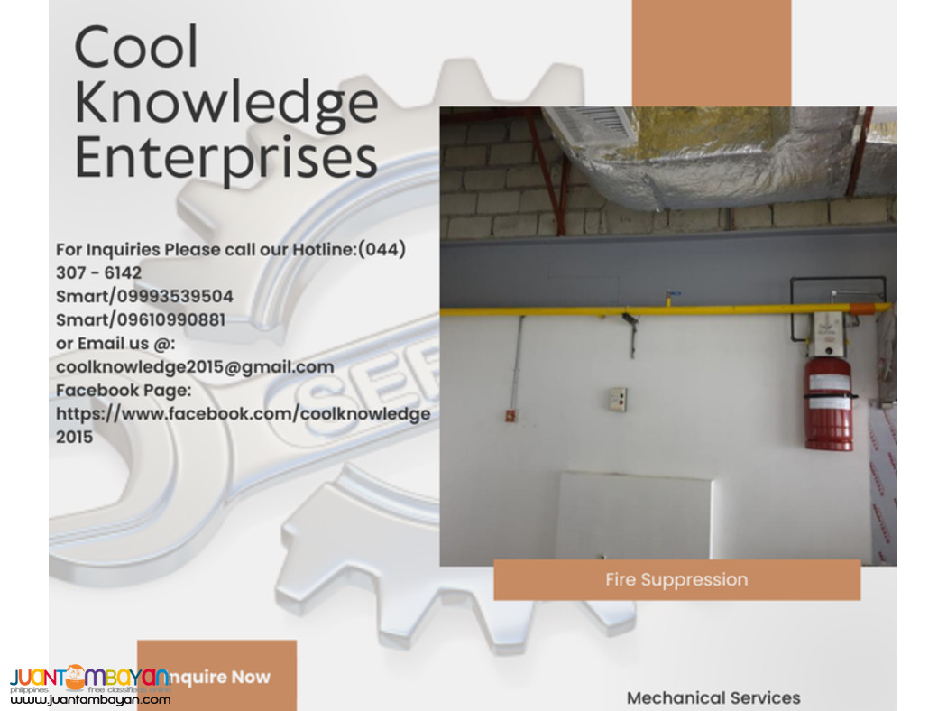 FIRE SUPPRESSION SYSTEM WE SUPPLY AND INSTALL