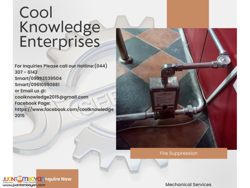 FIRE SUPPRESSION SYSTEM WE SUPPLY AND INSTALL