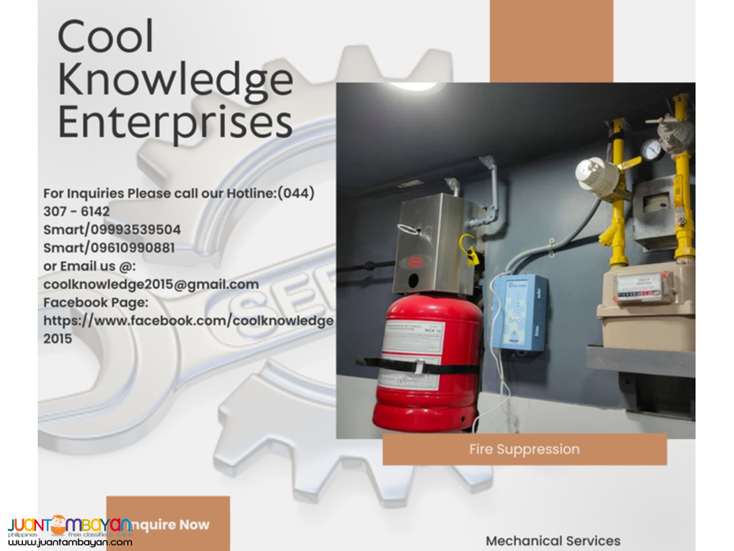 FIRE SUPPRESSION SYSTEM WE SUPPLY AND INSTALL