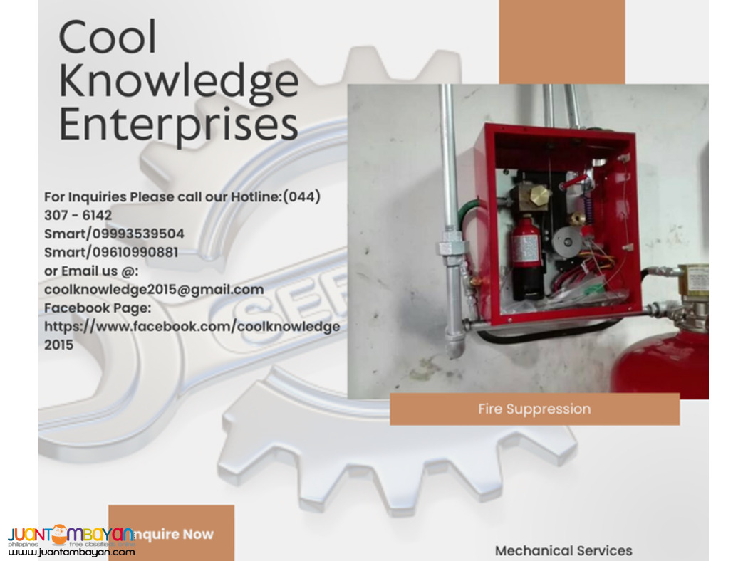 FIRE SUPPRESSION SYSTEM WE SUPPLY AND INSTALL