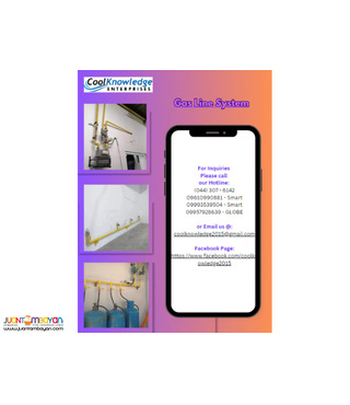 Install, supply and services (Manila) Gas line system **