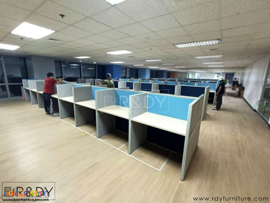 MODULAR OFFICE PARTITION AND TABLE/ CUSTOMIZE TABLE