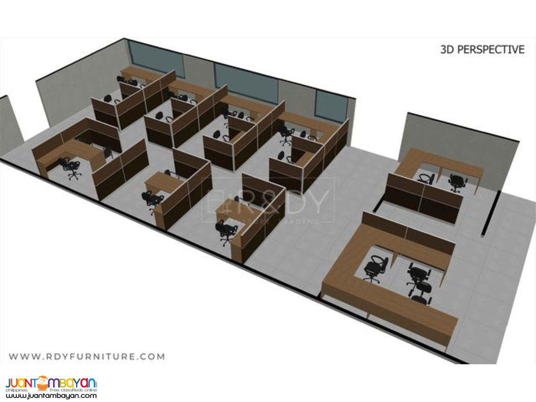 R&dY FURNITURE MODULAR OFFICE WORKSTATION