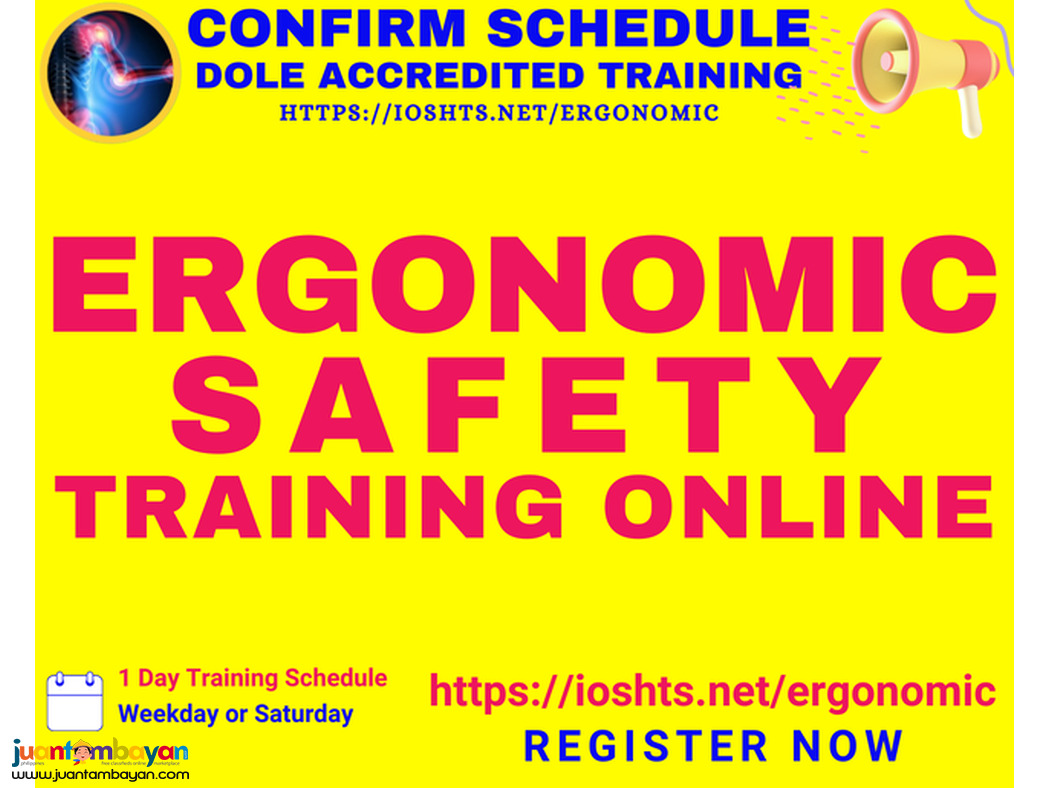 Ergonomic Safety Training Specialized OSH Training DOLE Accredited