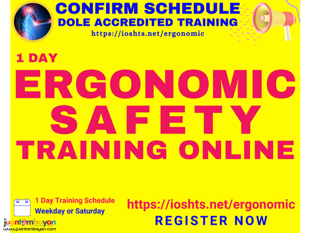 Ergonomic Safety Training Specialized OSH Training DOLE Accredited