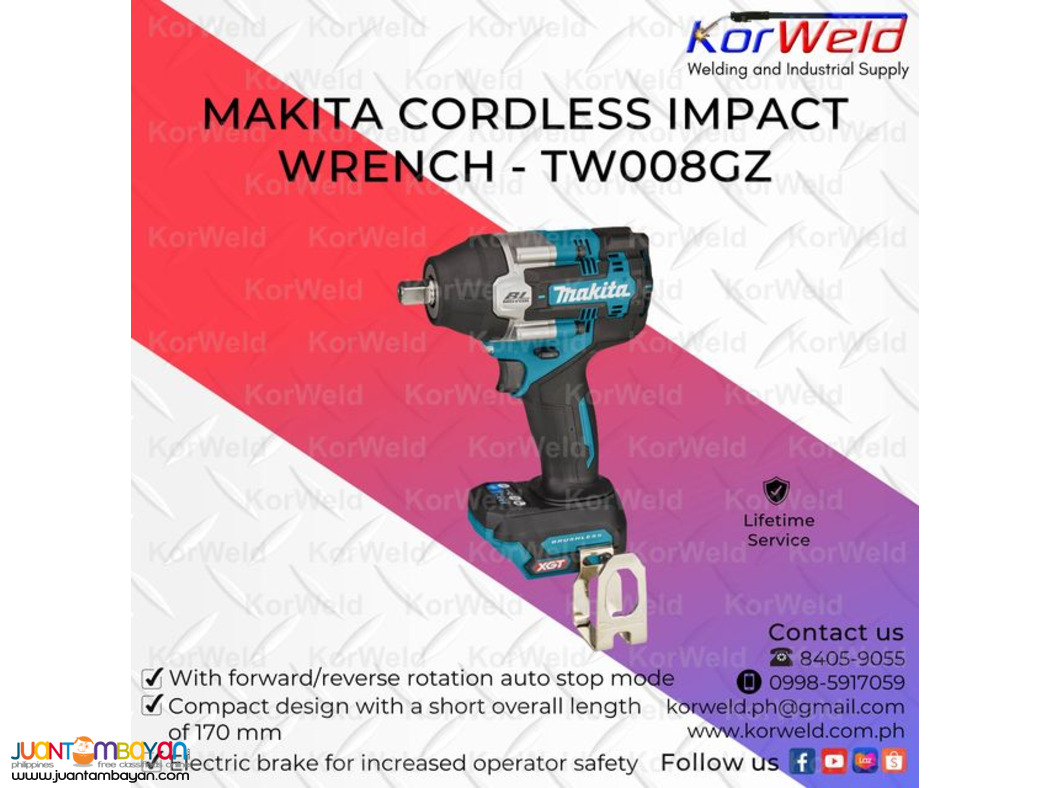 Makita Cordless Impact Wrench TW008GZ