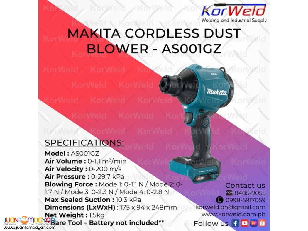 Makita Cordless Dust Blower AS001GZ