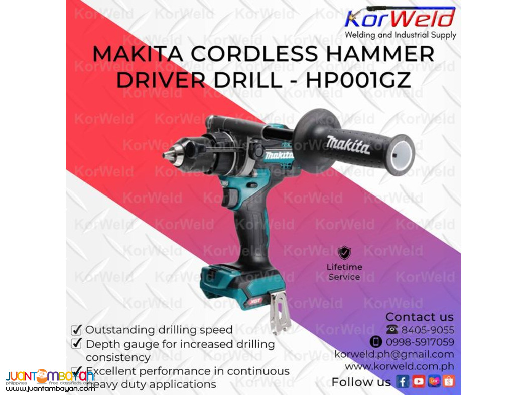 Makita Cordless Hammer Driver Drill HP001GZ