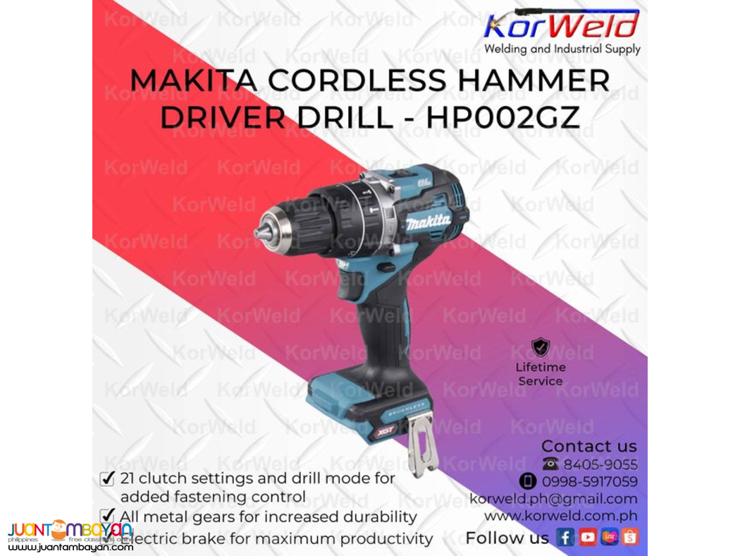 Makita Cordless Hammer Driver Drill HP002GZ