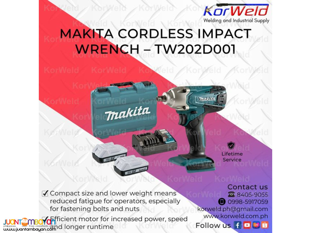 Makita Cordless Impact Wrench TW202D001