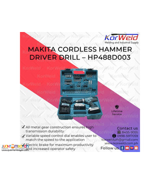 Makita Cordless Hammer Driver Drill HP488D003