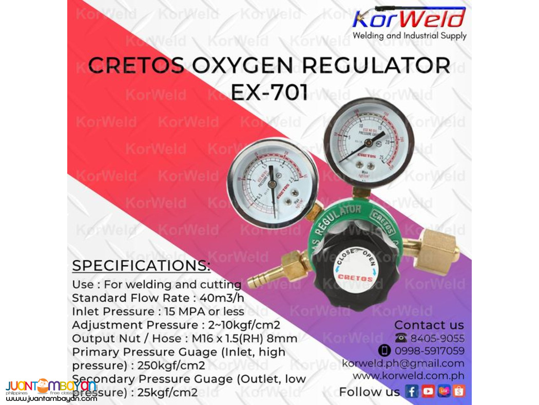 Cretos Oxygen Regulator EX-701