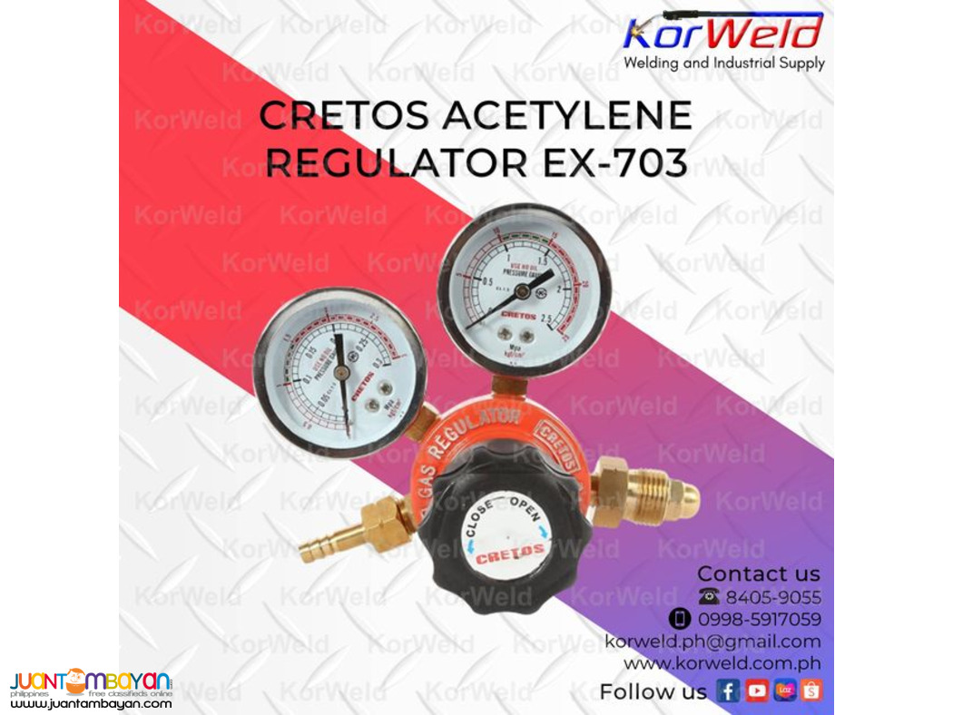 Cretos Acetylene Regulator EX-703