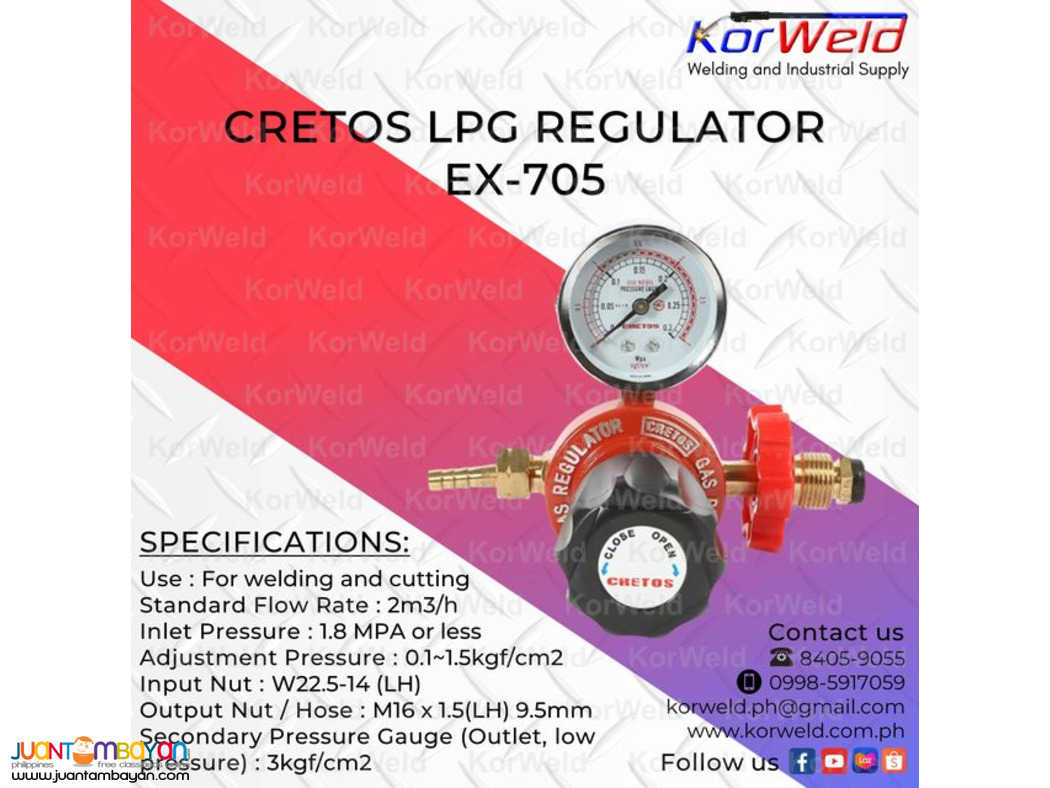 Cretos LPG Regulator EX-705