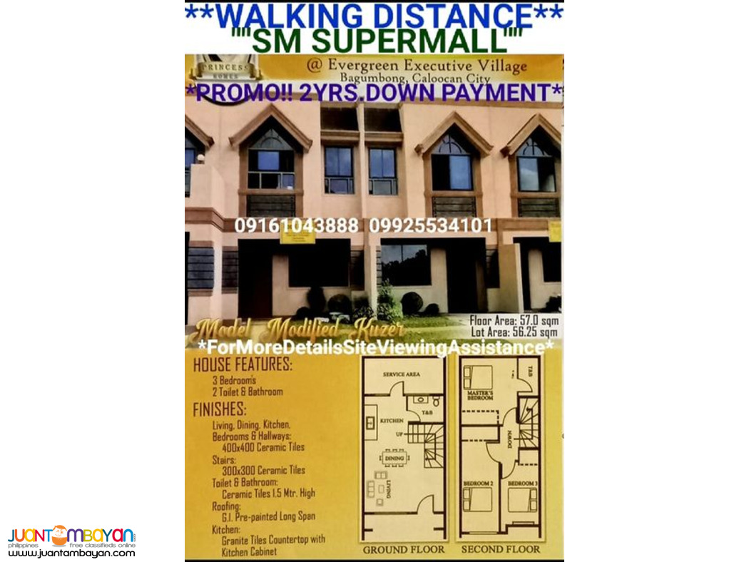 PROMO 24mosDP 3Br 2Tb Fully Finished Duplex Near SM North Caloocan