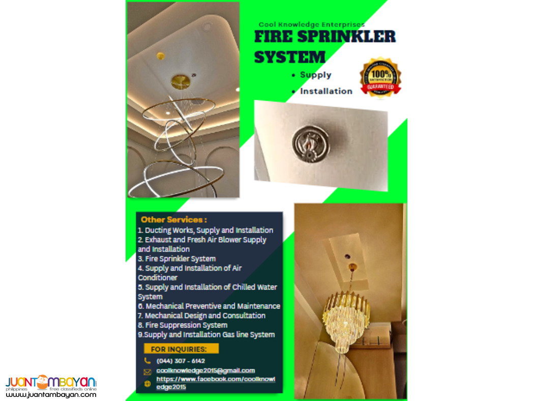 SPRINKLER ** INSTALL, SUPPLY** MEYCAUAYAN, BULACAN