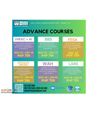 DOLE ACCREDITED OSH TRAINING WEBINAR