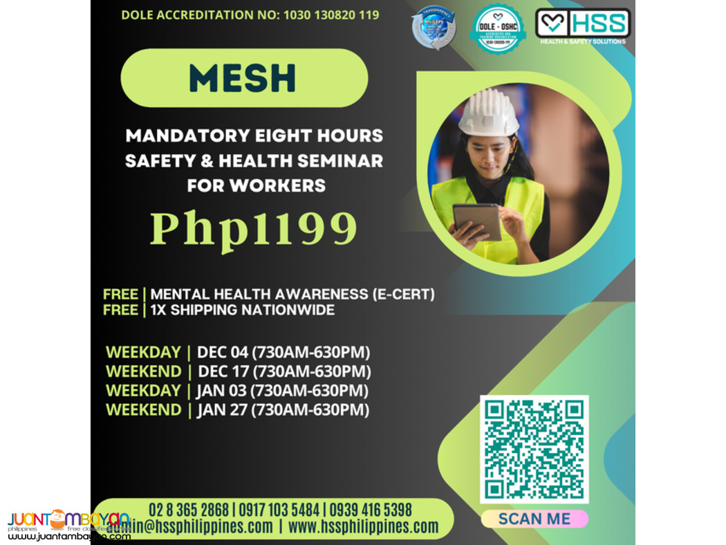 DOLE ACCREDITED OSH TRAINING WEBINAR